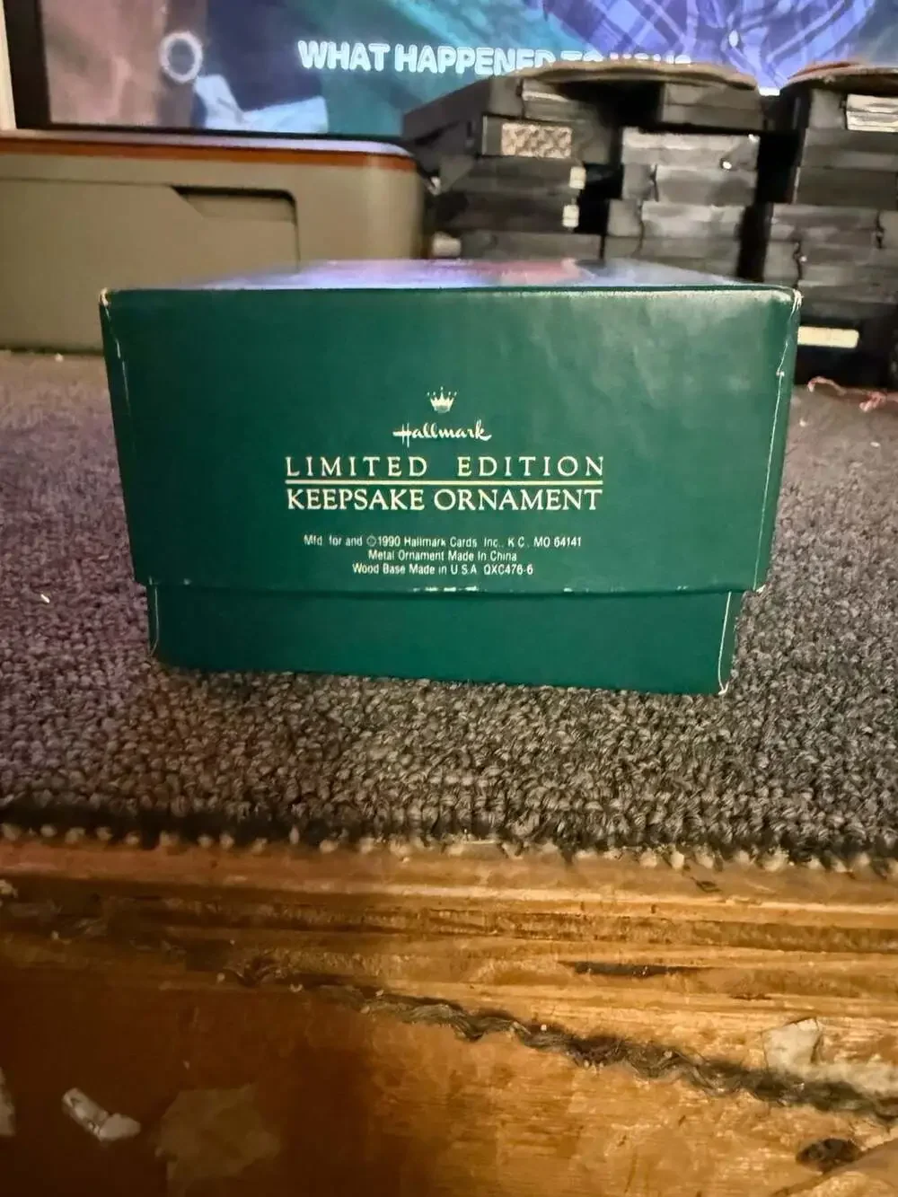 1990 Hallmark Keepsake Ornament Collector's Club Christmas Limited Locomotive Tr